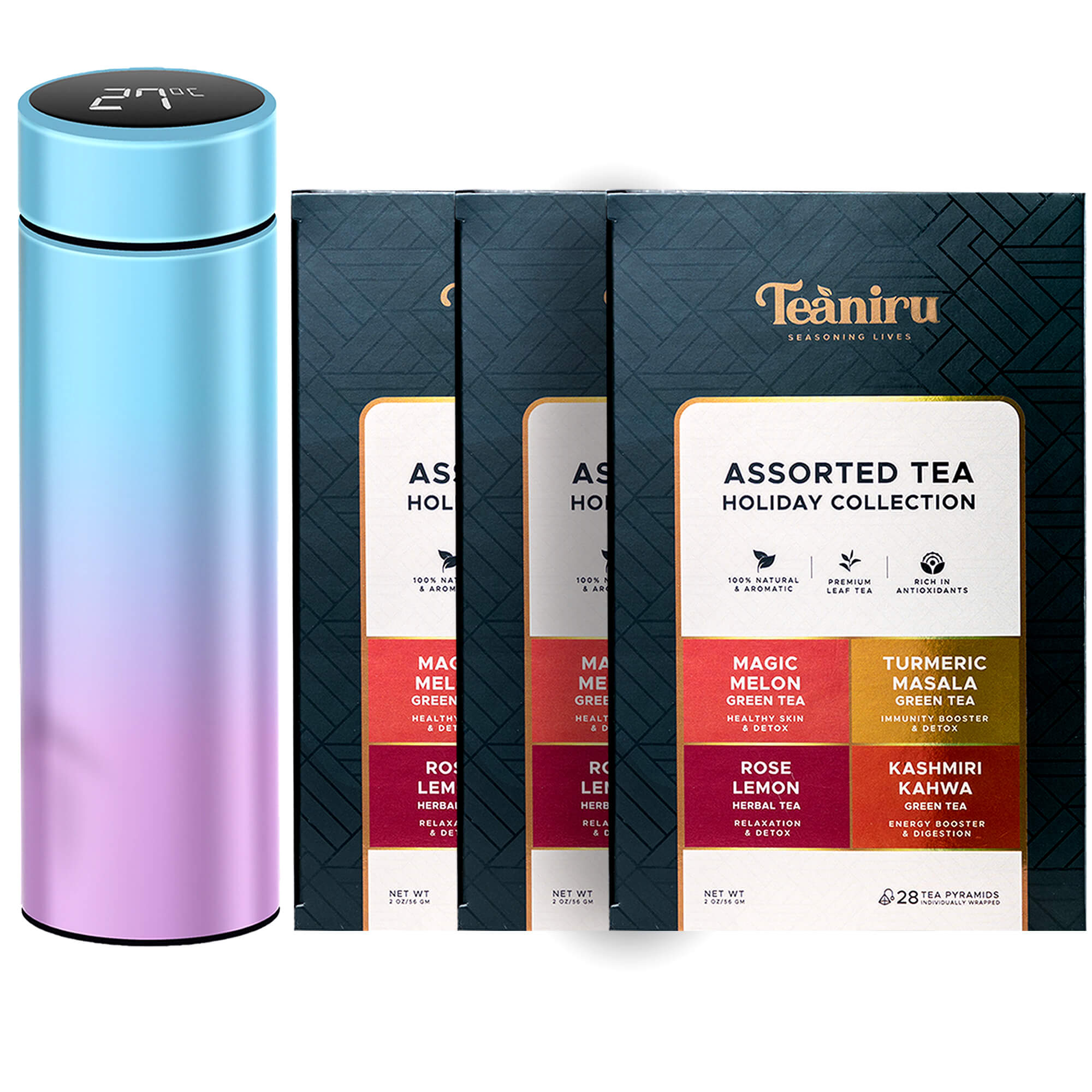 Holiday Tea & Thermal Bottle Bundle